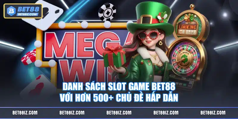 Danh sách slot game BET88 với hơn 500+ chủ đề hấp dẫn